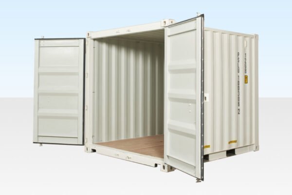 10ft x 8ft shipping container (one trip) white