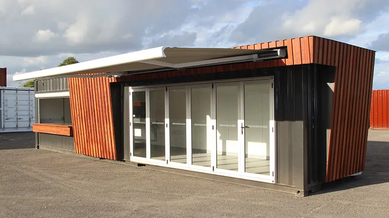 shipping container cafes