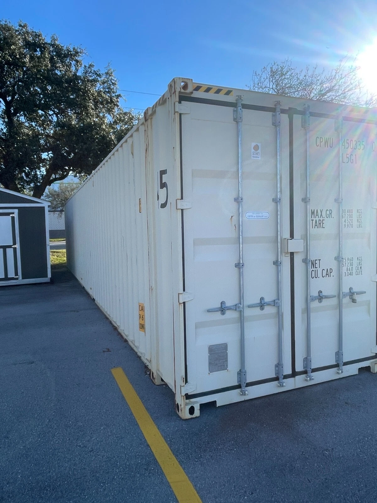 45’ high cube shipping containers