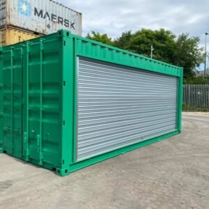 20ft Shipping Container with Roller Shutter Door Conversion