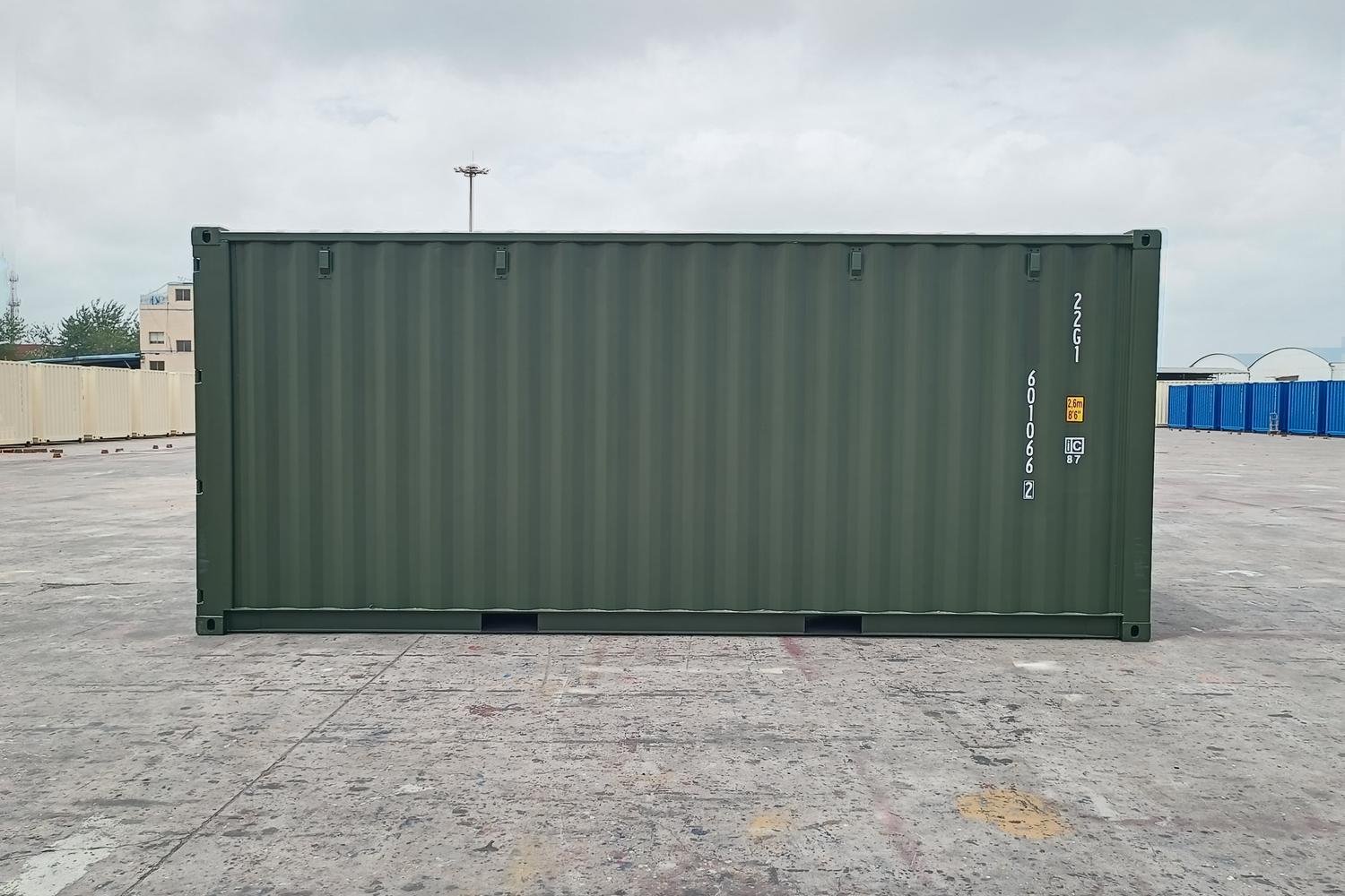 20 ft Shipping Container – Dark Green - Corten Steel, CSC Plated, 28mm Marine Ply Floor - Image 4