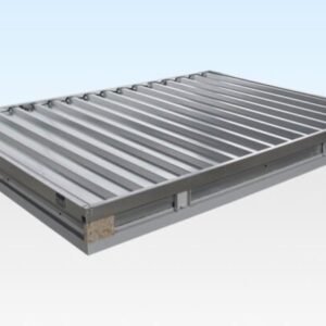 3m Flat Pack Storage Container – Galvanised, Double Locking System, Expandable