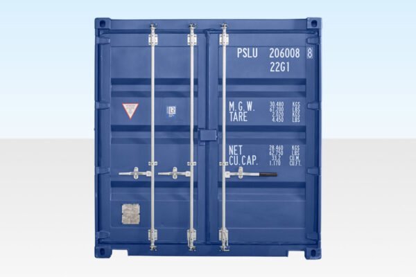 20 ft Shipping Container – Blue, Corten Steel, CSC Plated, 28mm Marine Ply Floor - Image 3