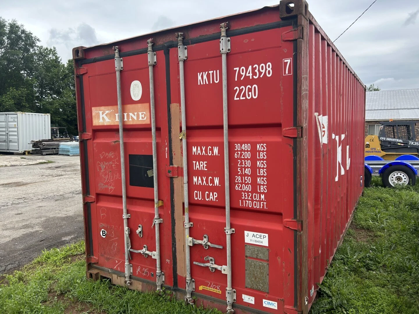 20ft Shipping Container – Model CCR18113 – CIMC 2008