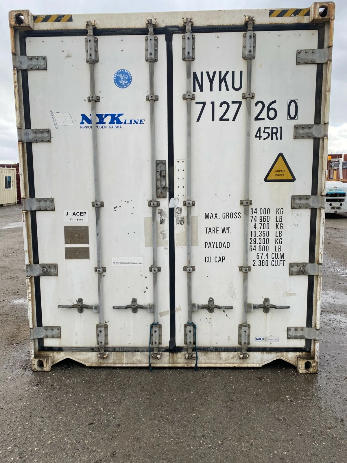 40ft High Cube Non-Working Reefer Container – Insulated Storage - Image 2