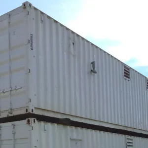 40ft High Cube Container Shop with Office and Storage Racking