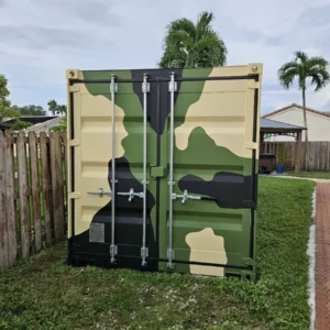 20ft New Shipping Container with Custom Camouflage Paint