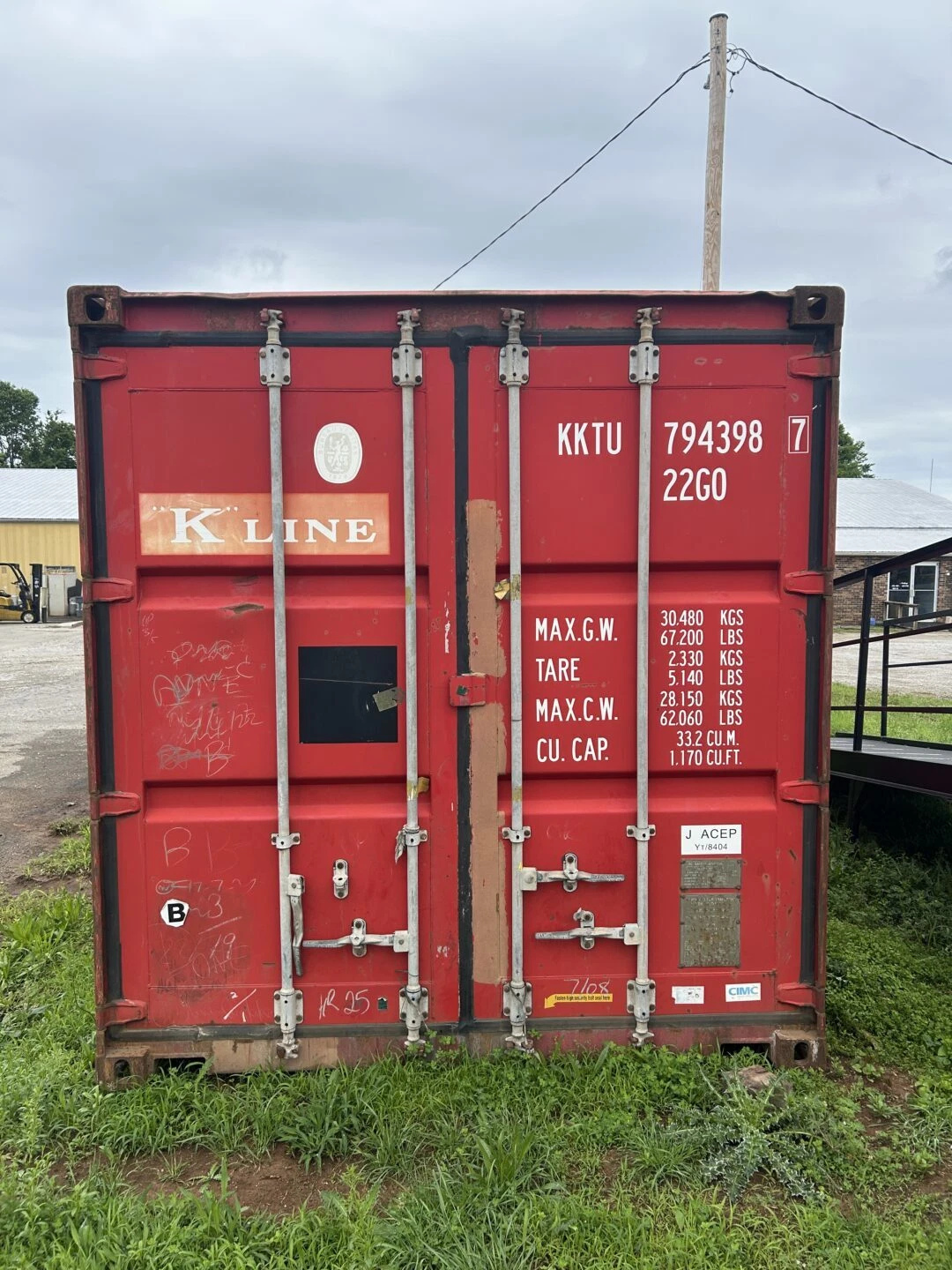 20ft Shipping Container – Model CCR18113 – CIMC 2008 - Image 3
